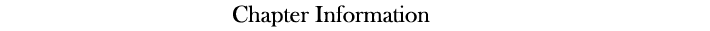 Chapter Information