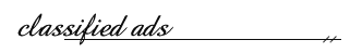 classified ads